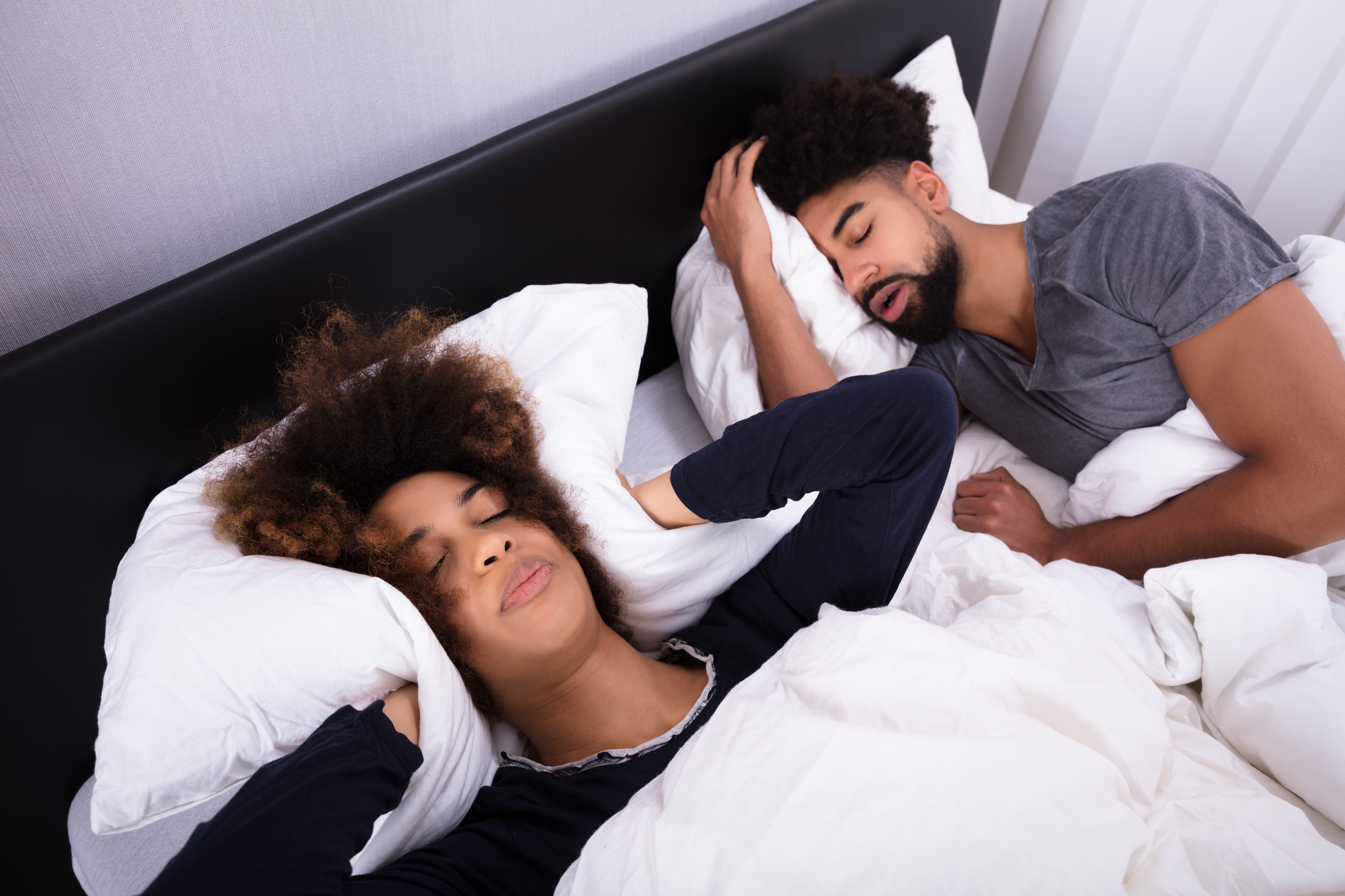 Partner unable to sleep due to snoring
